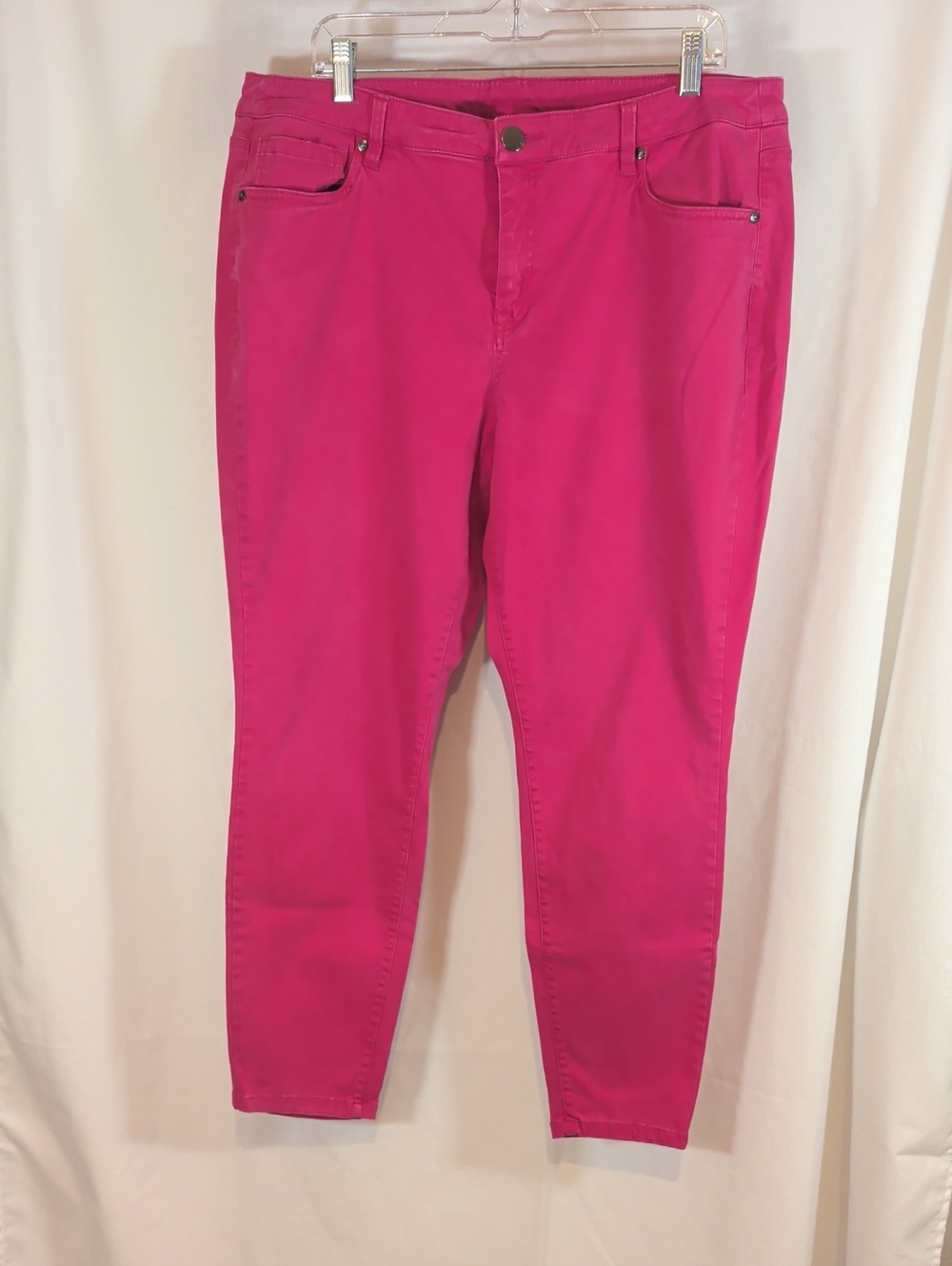 Lane Bryant Hot Pink Ankle Jeans